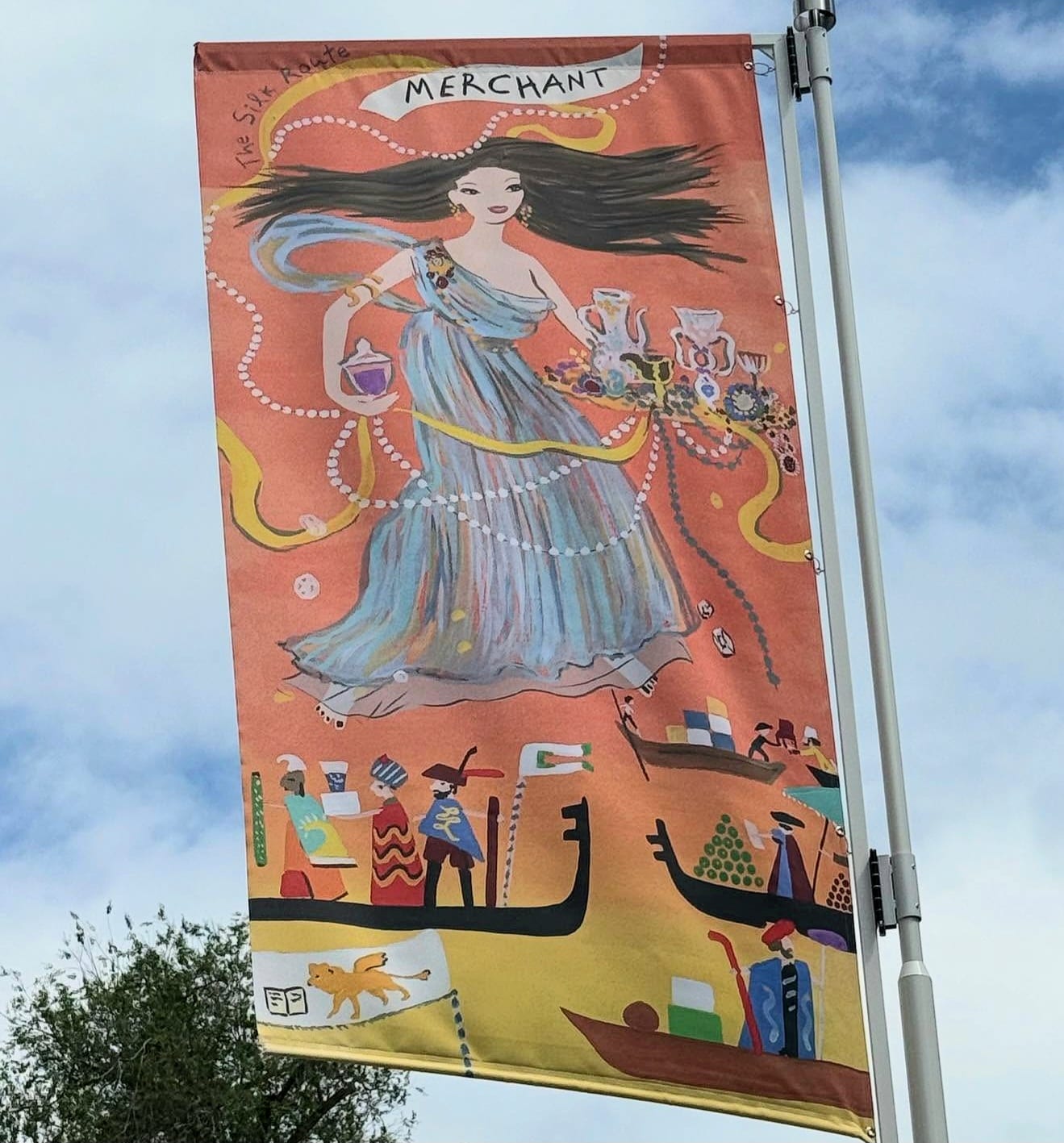 Serenissima flag at the Venice Biennale 2025